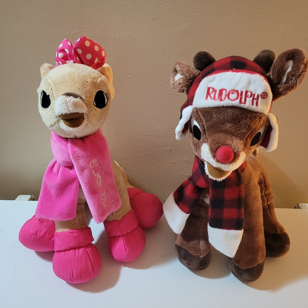 Rudolph the Red nosed reindeer and Clarice Plush Toys